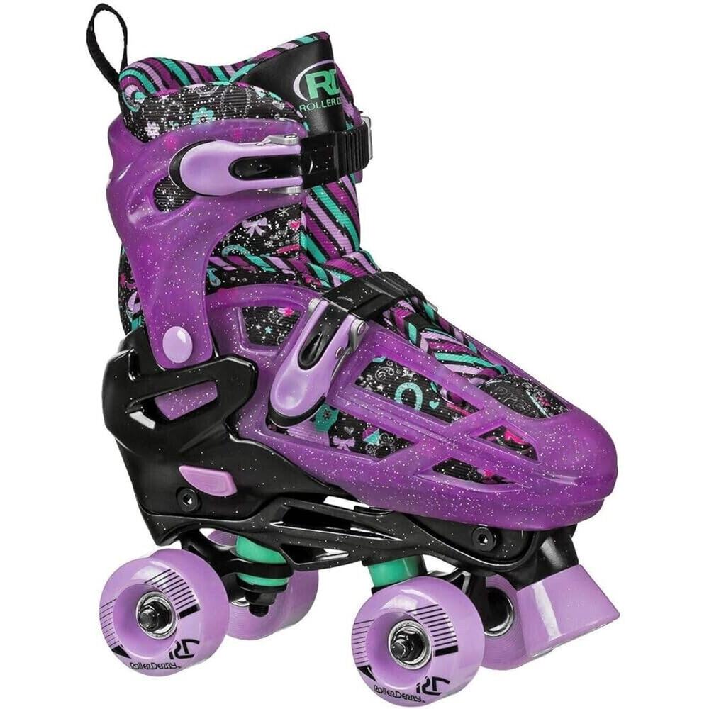 Roller Derby Youth Adjustable Quad Skates Size 3 - 6 NO INLINE BLADE Quad Only
